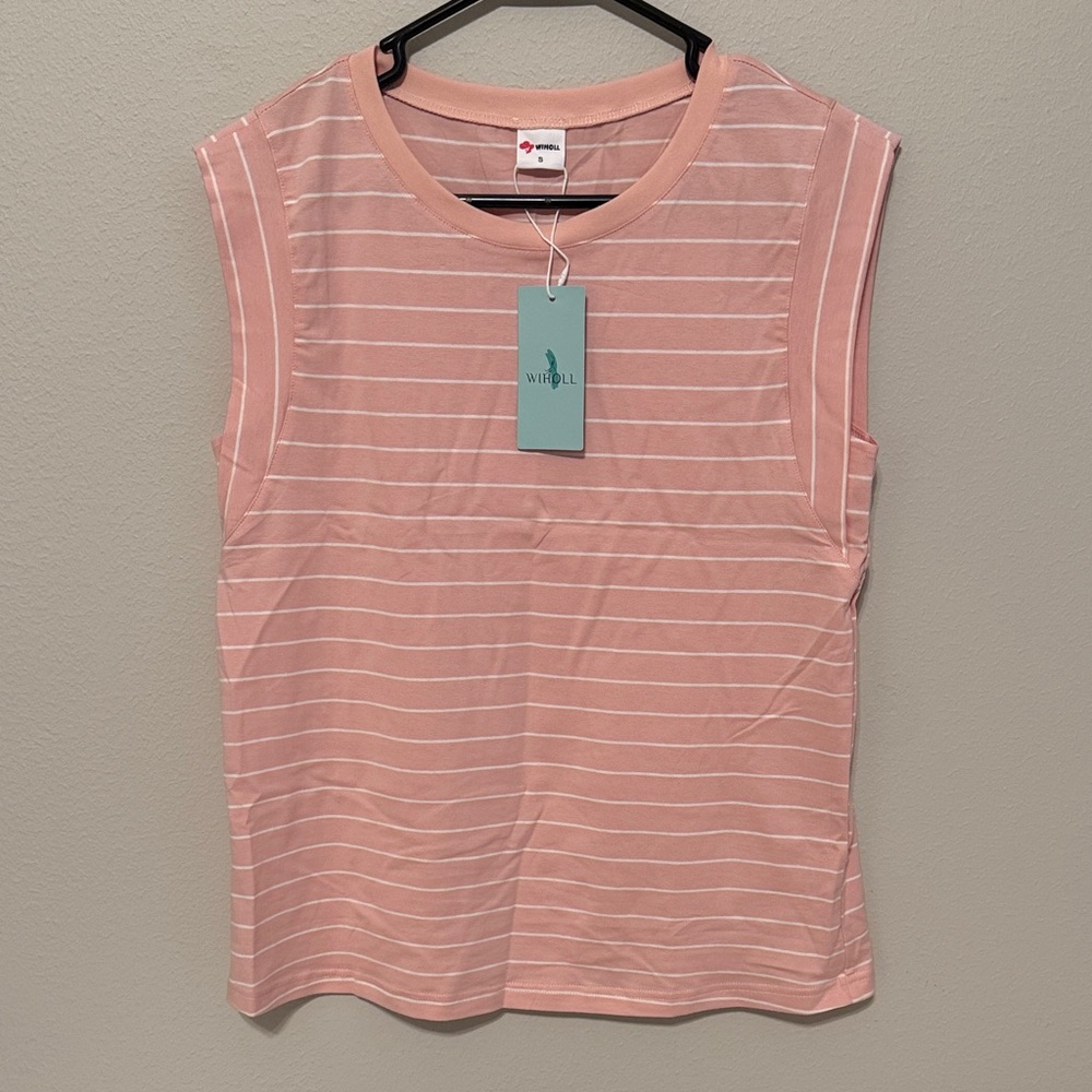 Pink Striped Women's Top